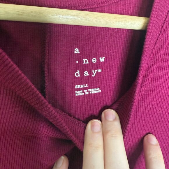 A New Day | Berry T-Shirt Dress - Small - Picture 4 of 6